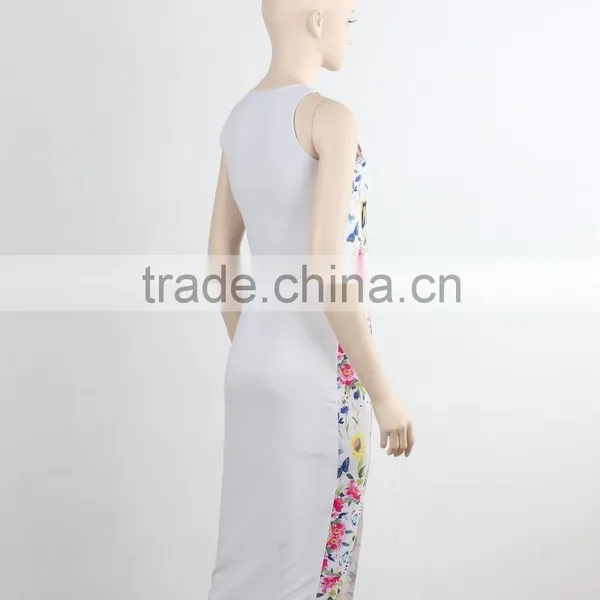 Custom Design Fashion Two Piece Bodycon Dress 2016 Gril Women Dress New Fashion Pint Good Quality photo-4