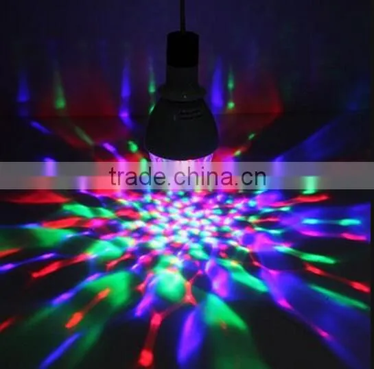 LED Crystal Rotating Bulb Lamp / Christmas Party Stage Light / Led Mini Light Bulb Lamp photo-6