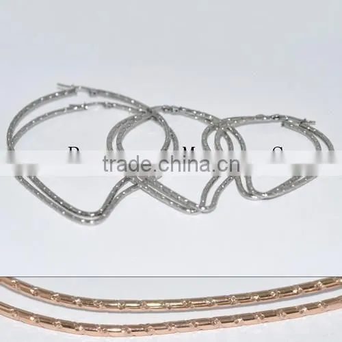 Wholesale Stainless Steel Fashion Rose Gold Earring BE20011 photo-3