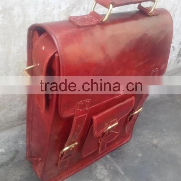 Real Leather Laptop Briefcase/pure Leather Office Bag/genuine Leather Bags for Men photo-2