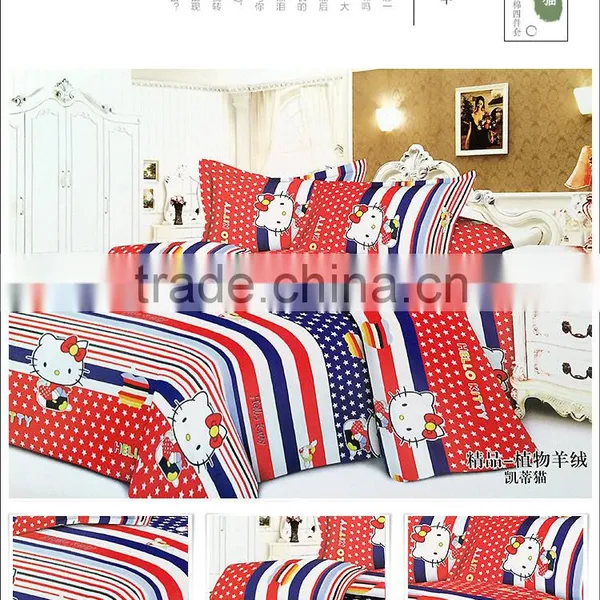 4PCS Bedsheet Flannel Fleece Bedding Sets photo-2