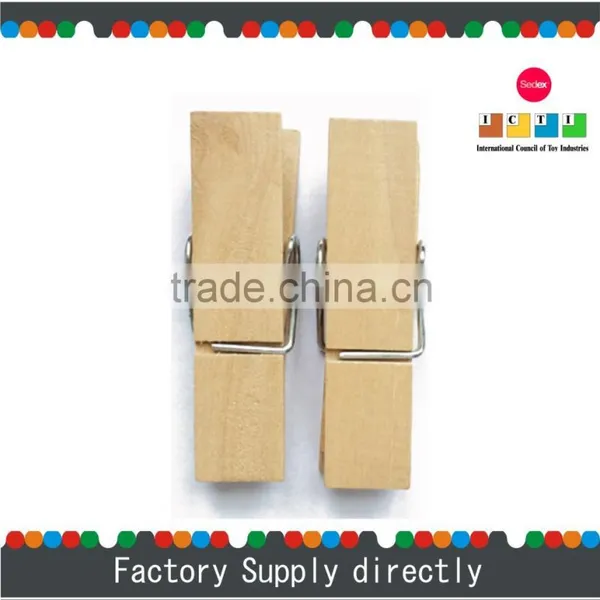 Natural Color New Cheap Big Wooden Clip