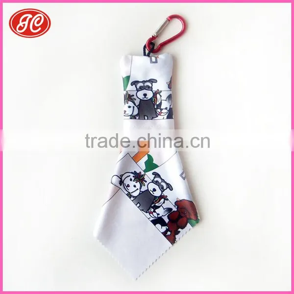 New Design Digital Printing Microfiber Mobile Phone Clean Cloth Key Chain photo-4