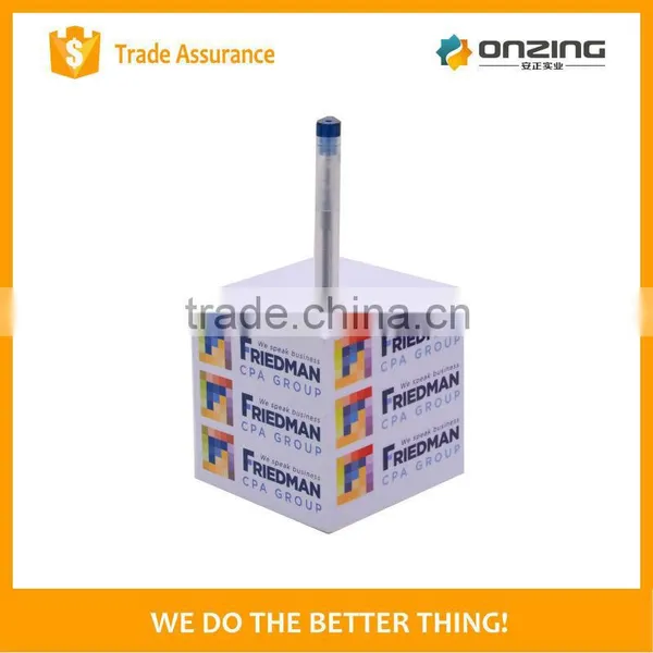 Brand New Paper Block Memo Note Cube With Pen Hole photo-6
