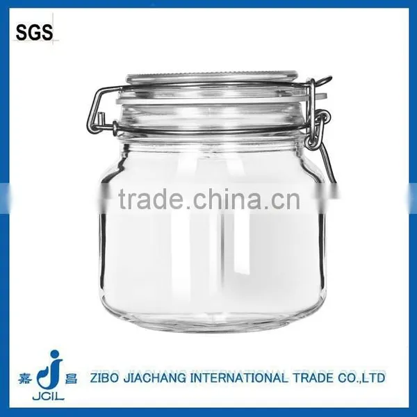 2015 New Style Mason Jar Hot Selling Airtight Storage Glass Jar High Transparency Stainless Steel Mason Jar photo-3