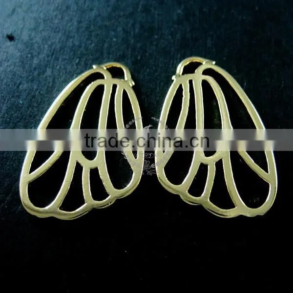 16x26mm 14K Light Gold Plated Filigree Butterfly Wing DIY Pendant Charm 1850188 photo-3