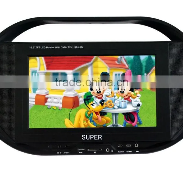 11" Inch Portable DVD Player Compatible With DVD, DVD-RW, VCD,CD-R, CD-RW, MP3, MP4 JPEG(DRVX) photo-4