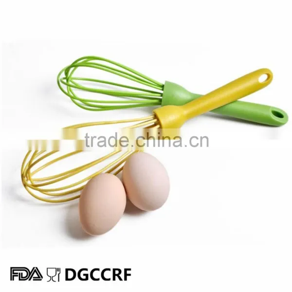 Food Grade Kitchen Utensils 10 Inch Silicone Egg Whisk