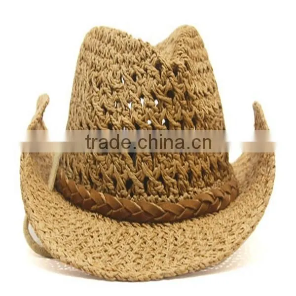 Hot Sale Korean Kids Hip Hop Summer Sun Cheap Straw Cowboy Hats photo-3