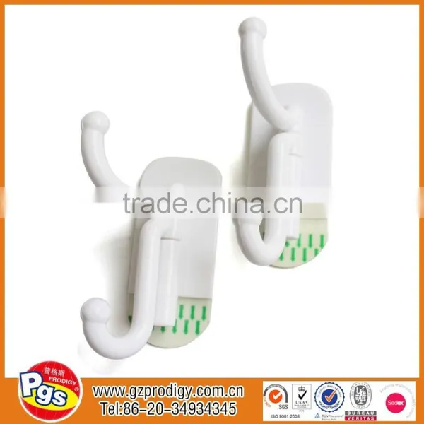 Self Adhesive Small Clear Hanging Plastic Hooks photo-5