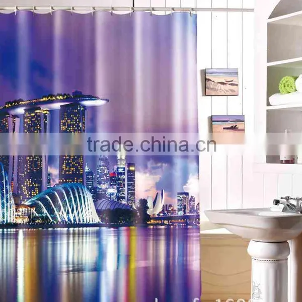 Photo Printed Building Shower Curtain photo-2