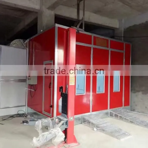 Car Painting Room Spray Booth With Diesel Burner Heat photo-5