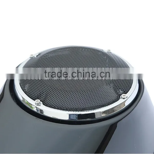 Black 6 1/2" Speaker Saddlebag Lids For Touring Road Street Glide 2014-17 photo-3