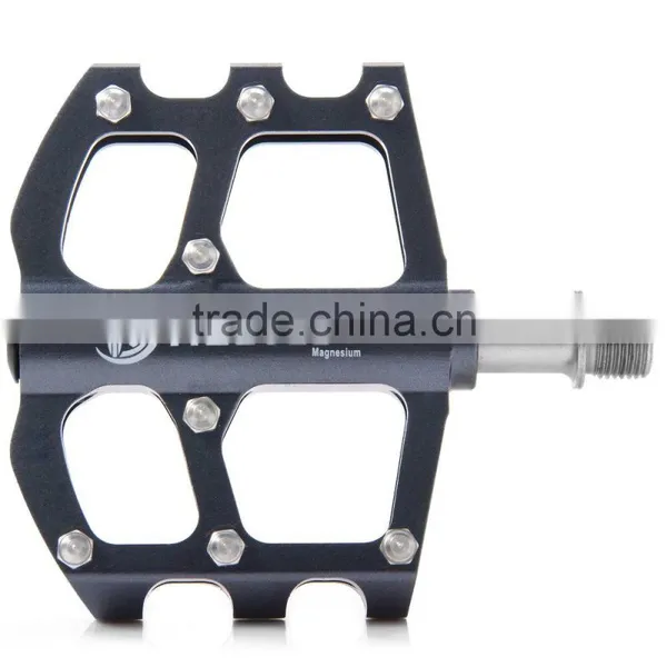 KACTUS 16C Bike MTB Mountain Magnesium Alloy Pedals BMX Bike Flat Platform CNC Steel 3 Bearings Axle photo-4