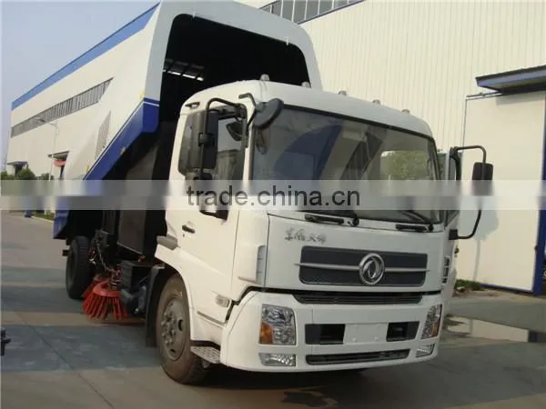 Large Dongfeng 6 Wheels 180hp Street Sweeper Truck for Sale photo-2
