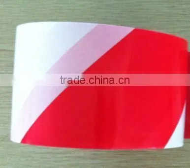Red White PE Safety Warning Tape Non Adhesive Barrier Tape Dispenser Box Packing photo-6