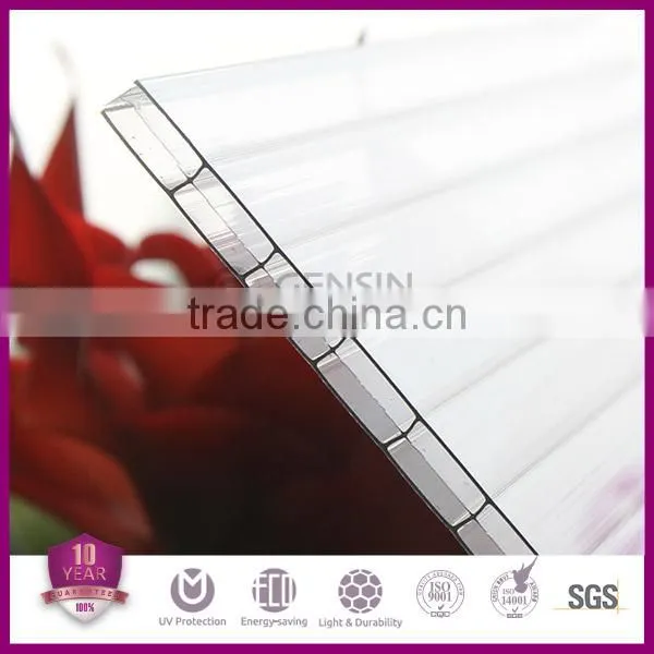 Gensin 6mm/8mm/10mm/12mm/16mm Polycarbonate 3-wall Sheet/ pc Greenhouse Sheet/roofing Sheet photo-2