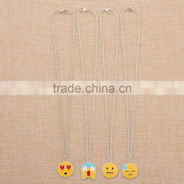 2016 Wholesale Handmake Fashion Stainless Steel Pendant Emoji Necklace Jewelry Manufacturer China photo-5