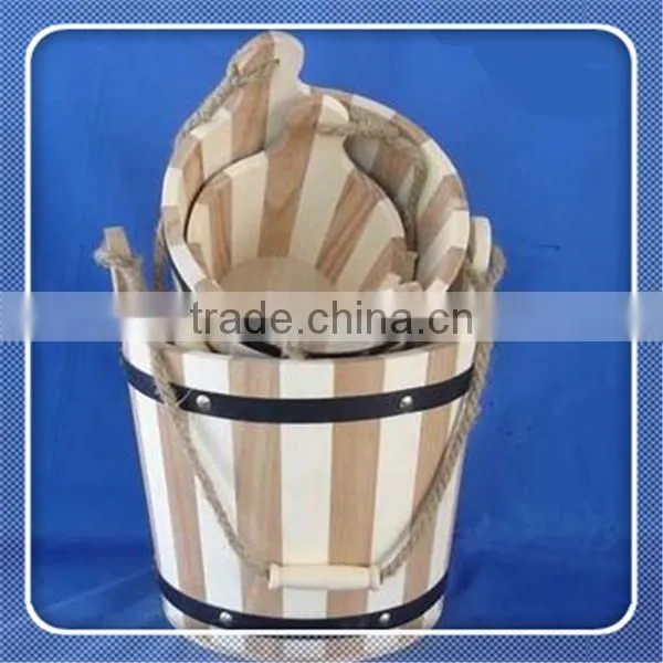 Wholesale Top Grade Antique Wooden Rice Bucket photo-2