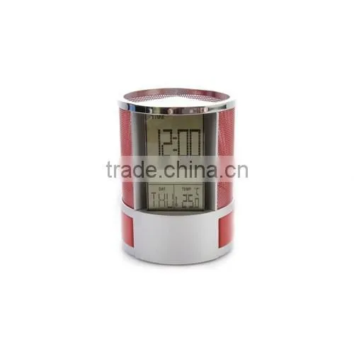 Multifunction Table Clock,digital Clock With Pen Holder for Gift photo-4