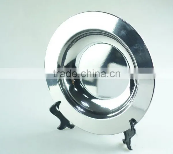 Round Tray Metal Food Tray Stainless Steel Buffet Trays Of Various Sizes photo-3