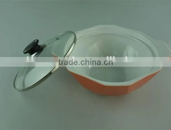 AB Grade Wholesale Stock Dimond Shape Ceramic Casserole With Glass Lid,soup&stock Pot photo-3