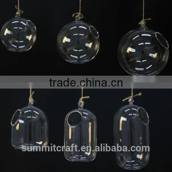 Transparent Flower Glass Vase Anique Hanging Glass Vase photo-2