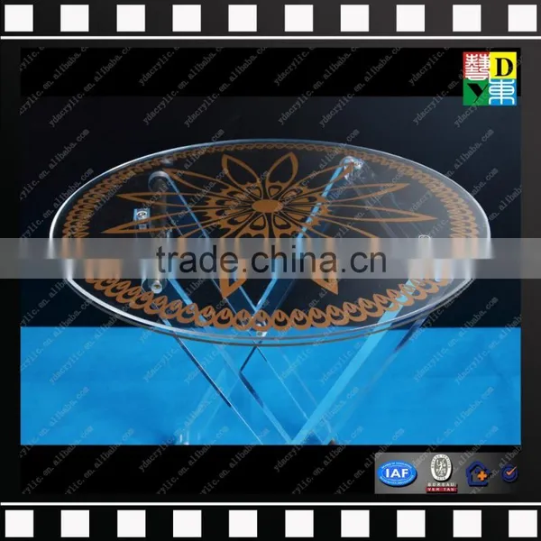 Small Acrylic Folding Table PMMA Coffee Tea Table Crystal Plastic Tray Table From China Manufacturer photo-3
