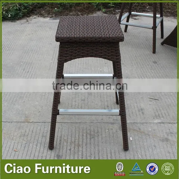 Classic Rattan Bar Table Set Garden Leisure Bar Table and Chair Set photo-4