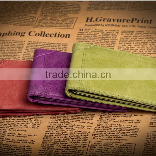 Full Grain Leather Money Clip Wallet With High Quality RFID Blocker Slim Bifold Credit Card Holder photo-2
