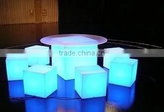 Energy Colorful Rechargeable Fashion LEDfurniture Plastic Lighting Bedroom Cube Chair/table photo-5