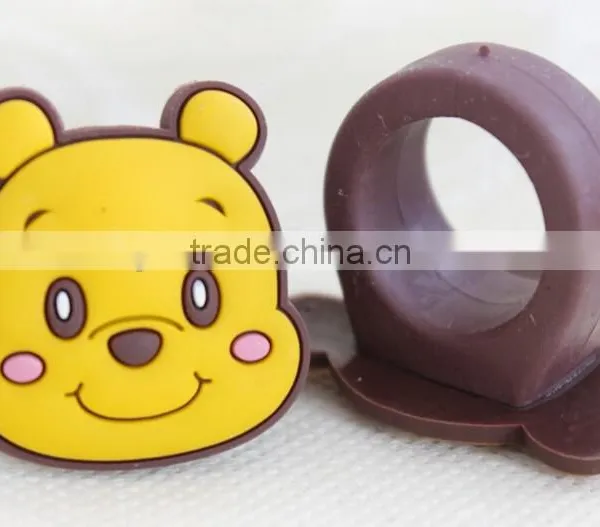 Fashionable Cute Design Silicone Ring & 2015 Wholesale Animal Ring for Child photo-2