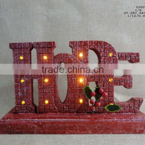 Resin Chritsmas Decoration Led Letter Lights photo-5