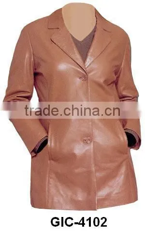 Ladies Long Leather Coats photo-4