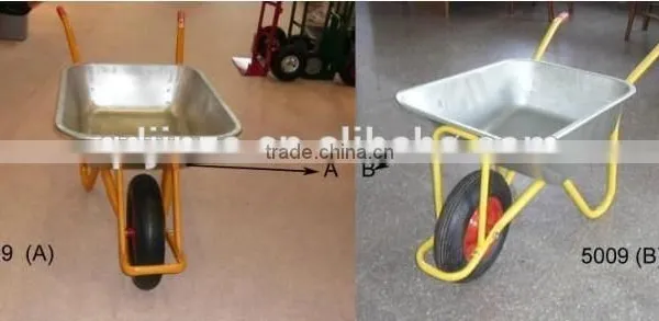 Steel Wheel Barrow Wb500-9 for Egypt Market