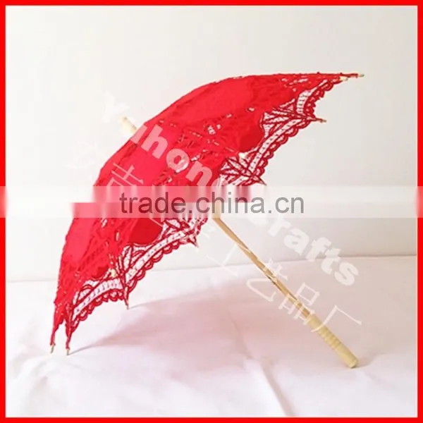 2015 New Battenburg Lace Parasol Umbrella for Wedding photo-3