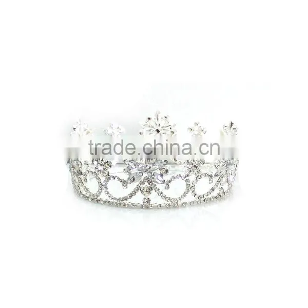 Wholesale Bridal Hair Accessories Silver Plated Hair Jewelry Rhinestone Bridal Tiara H172-156 photo-2