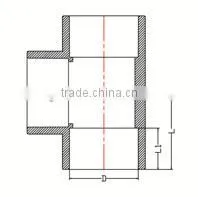 HIGH QUANLITY EQUAL TEE OF PVC GB INDUSTRIAL PRESSURE PIPES & FITTINGS FOR WATER SUPPLY photo-2