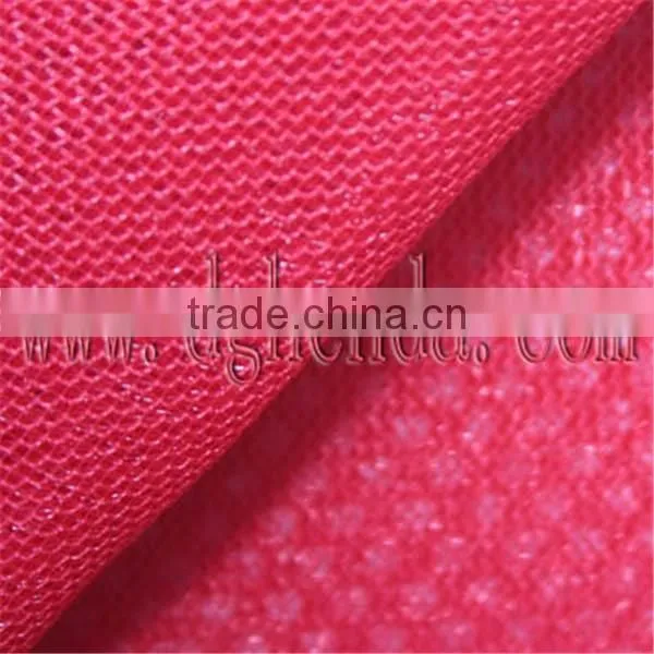 Red Polyester Sandwih Air Mesh Fabric/sandwich Fabric for Footwear,chair,seat Cover photo-2