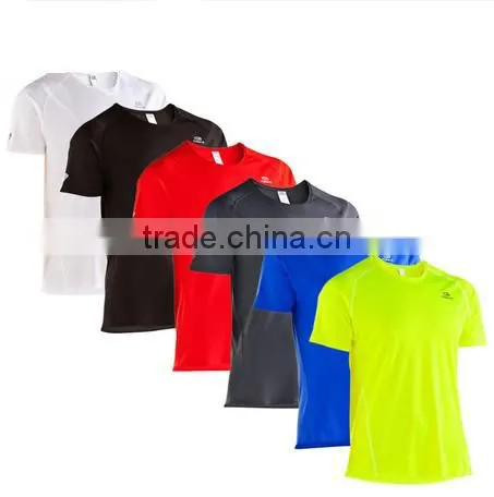 2016 Wholesale OEM Manufacture 180g 100% Cotton O-Neck Short Sleeve Casual Men Plain T-shirt photo-5
