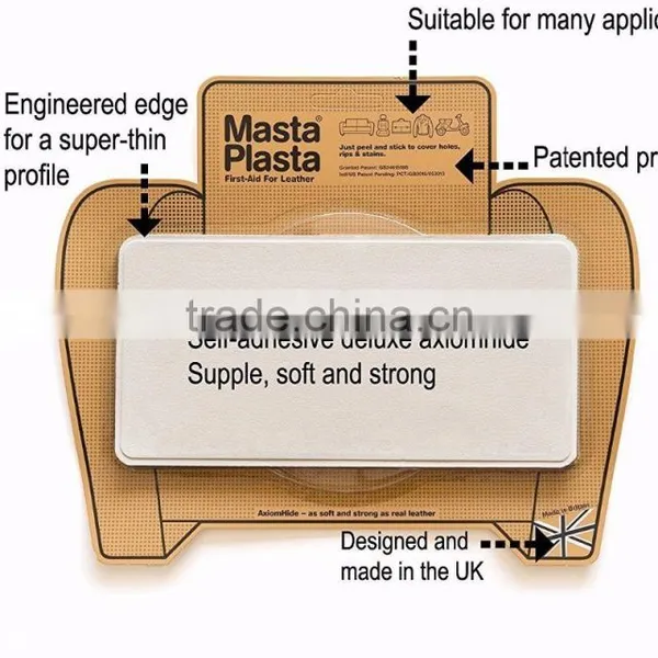 Leather Repair Patch, Handbags , Etc. Brown Color, Plain 4-inch by 2.4-inch photo-2