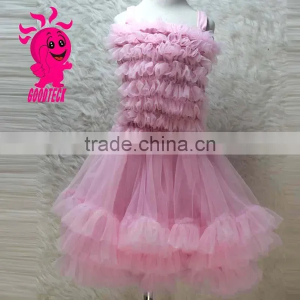 Latest Sweetheart Party Wear Dress Wholesale Chiffon Baby Girl Dress Designs photo-3