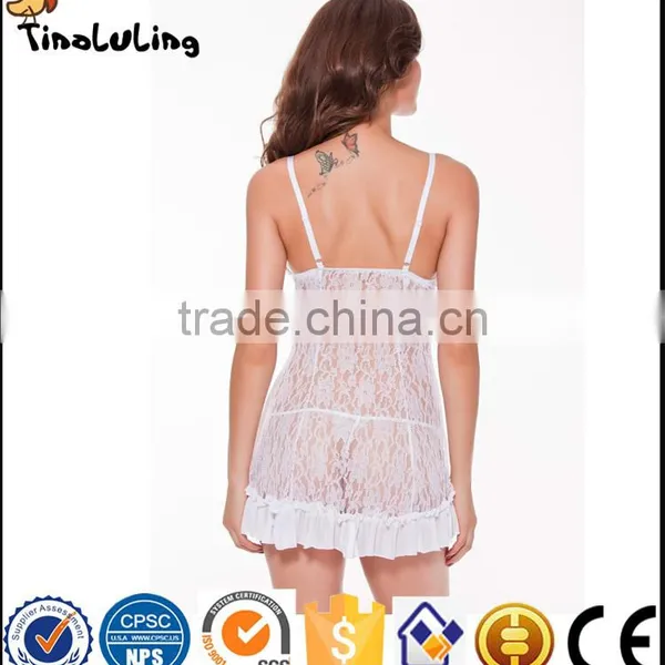 New Design Black Strappy Mesh Sexy Babydoll Lingerie Manufactuer for Women photo-2