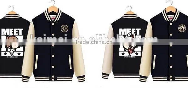 100% Polyester Wholesale Customized Man Woman Baseball Jacket photo-4
