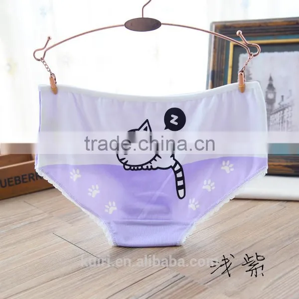 Beautiful Custom Latest Women Boxer Underpants Teen Girls Briefs Panty photo-6