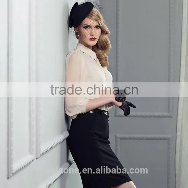Women Summer Two Pieces Office Lady Uniform Business Lady Suit photo-5