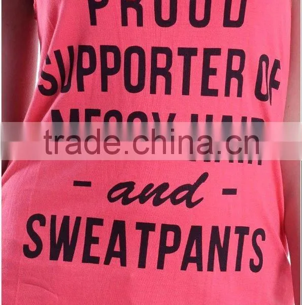 New Arrival Punk Letter Print Sleeveless T-shirt Tank Tops Vest Casual Blouse For Sexy Women photo-4