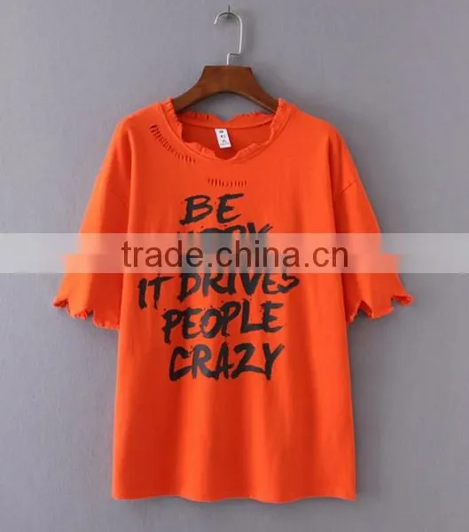 Hot Sale T Shirt Women Letter Printed T-shirt Women Tops Tee Shirt Custom t Shirt Printing photo-4