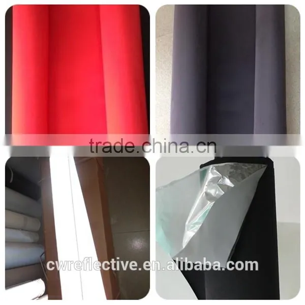 Metallic Silver Single Side Elastic Printed Reflective Knitting Fabric photo-5