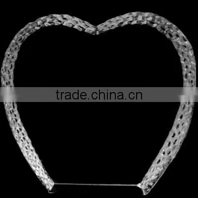 Optic Crystal Glass Blank Heart Iceberg For Souvenirs Office Decoration JKC-0097 photo-3